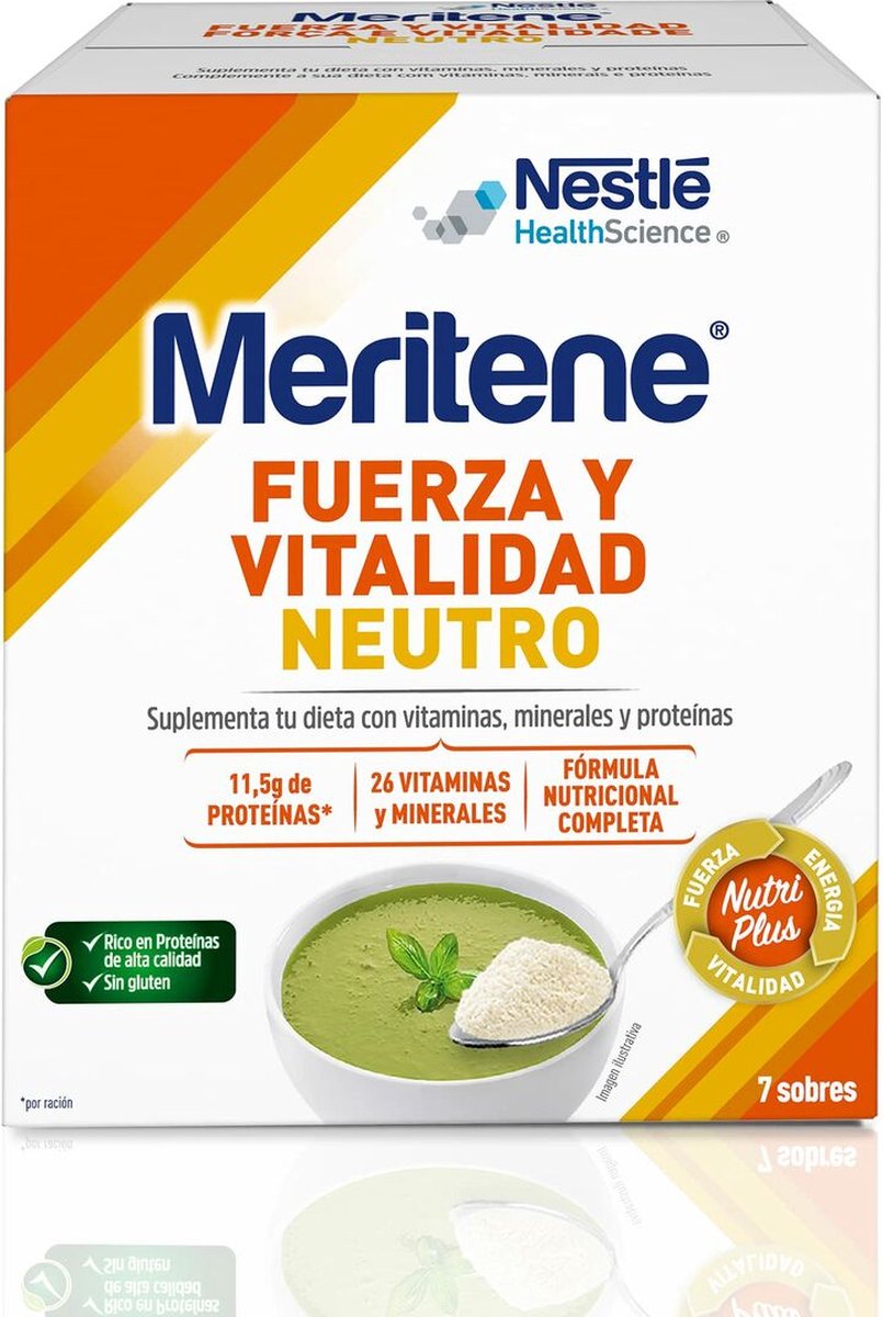 Food Supplement Meritene Fuerza Y Vitalidad 7 Units 50 g