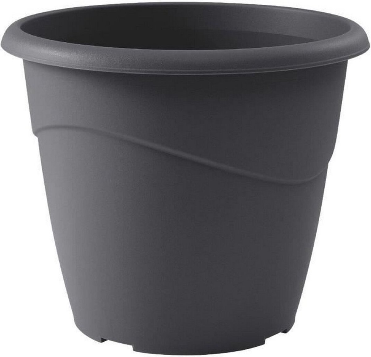 Bloempot EDA Marina Grijs Donker grijs Polypropyleen Rond Cirkelvormig Ø 40 x 33,7 cm