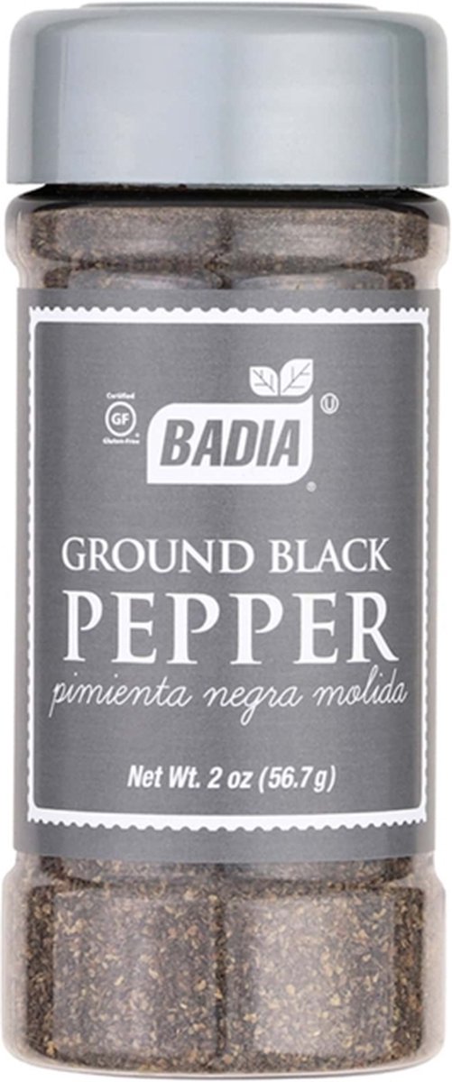 Pimienta Negra Molida - Badia - 2 oz (56.7 g)