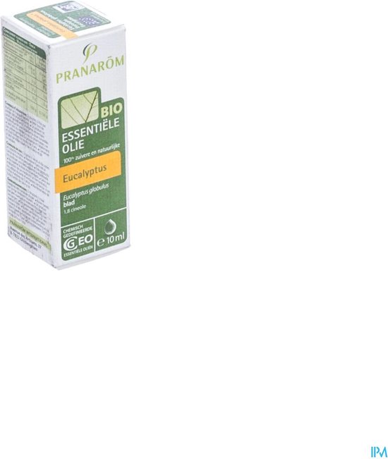PRANARÔM bio eucalyptus etherische olie 10ml doosje.