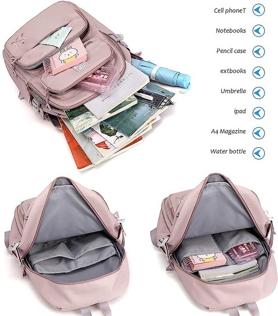 LOVEVOOK Rugzak voor dames, kleine modieuze rugzak, tas voor dames met USB-poort, waterdichte handtas voor meisjes, anti-diefstal, mini-casual dagrugzak, stadspakket voor school, uni reizen, A-beige
