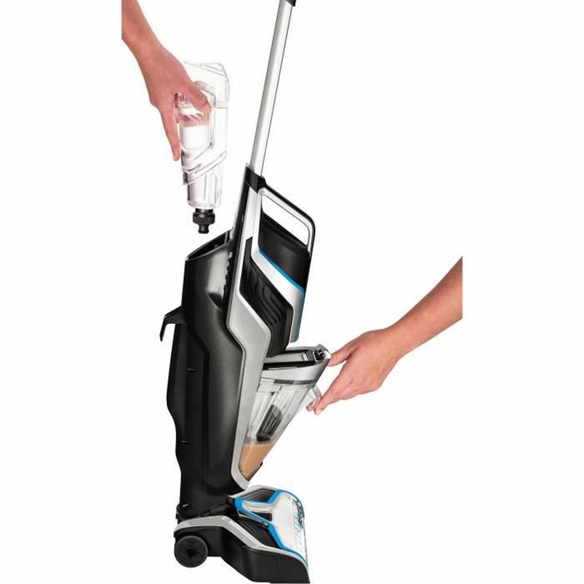 BISSELL CrossWave Pet Pro Steelstofzuiger met Dweilfunctie - Vloerreiniger met Snoer - 3 in 1 Stofzuiger, Dweil & Drogen - Multi Surface Vacuum Cleaner - Reinigingsmachine voor Tapijt & Harde Vloeren - Perfect voor Huishoudens met Huisdieren - 2225N – foto 3