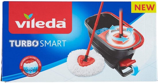 Vileda 166140 Turbo Smart Mop Rouge