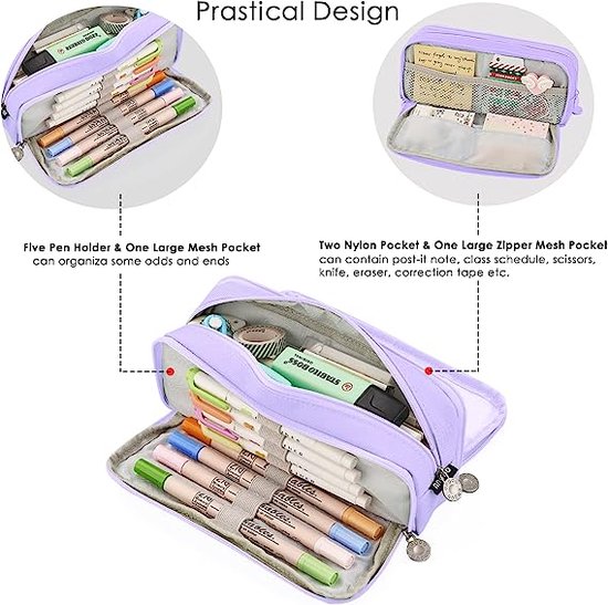 Big Pencil Case for Girls Boys Large Capacity Pencil Cases 3