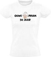 Ouwe pruim 50 jaar Dames T-shirt - verjaardag - sarah - 50e verjaardag - mama - jarig - vijftig - grappig - cadeau