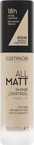 Vloeibare Foundation Catrice All Matt 010N-neutral light beige (30 ml)