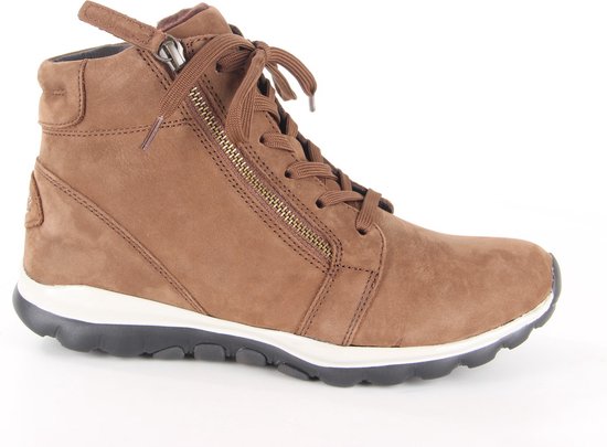 Gabor rollingsoft sensitive 36.868.41 - dames rollende wandelsneaker - bruin - maat 40.5 (EU) 7 (UK)