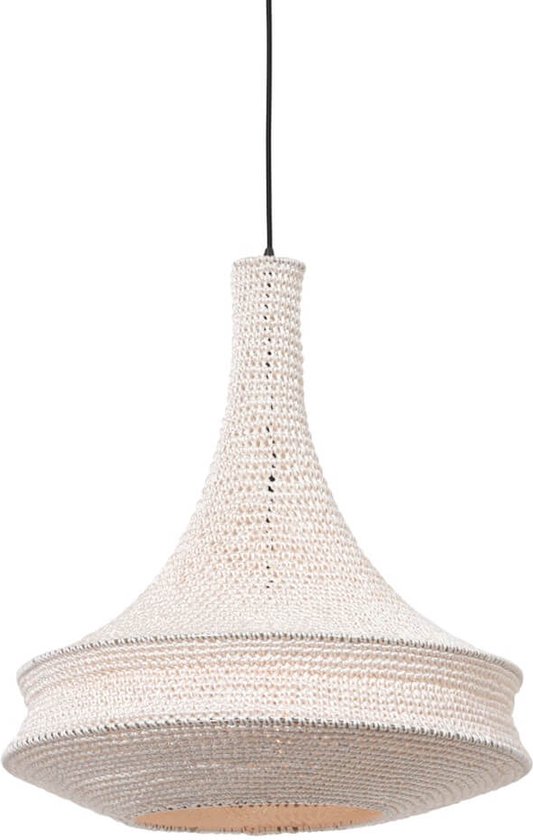 Lampe à suspension Anne Light & home Marrakech – ø 50 cm –– blanche