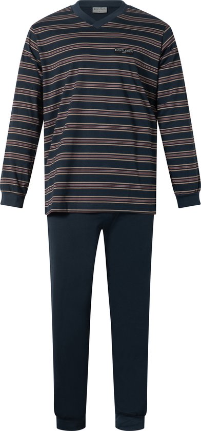 Gentlemen - heren pyjama 114237 - V-hals - navy - maat M