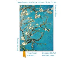 Flame Tree Quarto Notebook- Vincent van Gogh: Almond Blossom (Foiled Quarto Journal)