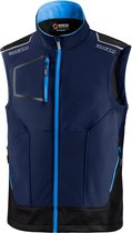 Sparco TECH Light Vest Bodywarmer - Gilet - Lichtgewicht Vest - Maat L - Marineblauw/Lichtblauw