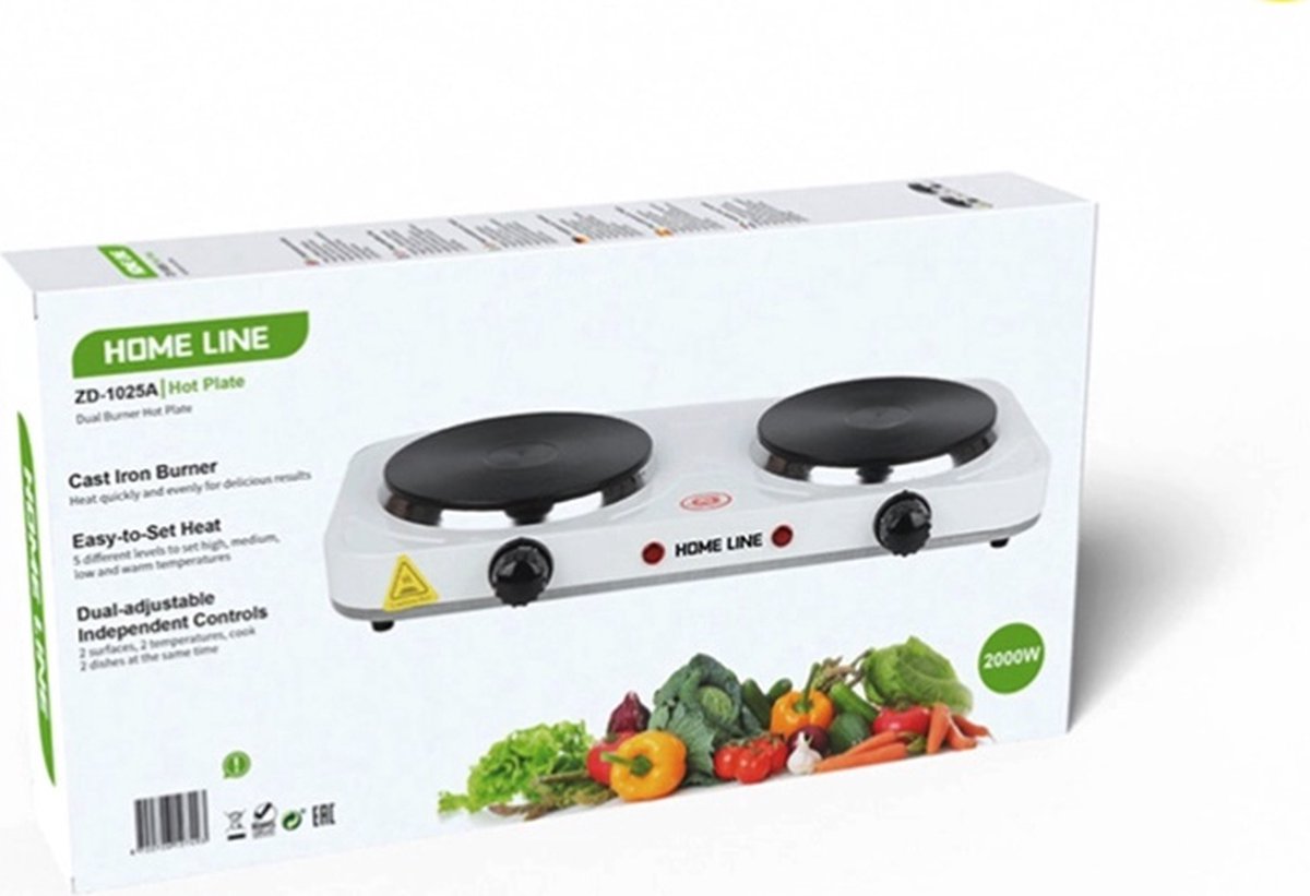 Uten Elektrische dubbele kookplaat, kookplaat, 2 kookplaten, 15 cm, met temperatuurinstelling, thermostaat, oververhittingsbeveiliging, 1000 W 1000 W, voor keuken, camping, kantoor Uten Elektrische dubbele kookplaat, kookplaat, 2 kookplaten, 15 cm, met temperatuurinstelling, thermostaat, oververhittingsbeveiliging, 1000 W 1000 W, voor keuken, camping, kantoor