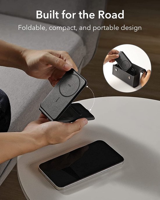 ESR HaloLock Station de recharge MagSafe 3-en-1 iPhone/AirPods (Pro)/montre  | bol