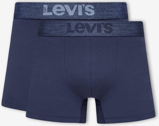Levi's - Brief Boxershorts 2-Pack Navy Melange - Heren - Maat XL - Body-fit