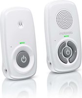 Motorola Nursery Babyfoon -  AM21 Audio -  Wit - Audio Observatie - Hooggevoelige Microfoon - ECO Modus - DECT Technologie - tot 300 Meter