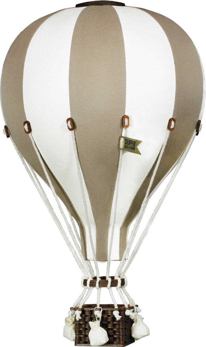 Super Balloon Luchtballon - beige en ecru (Groot)