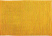 MSV Badkamerkleed/badmat tapijtje voor op de vloer - saffraan geel - 50 x 80 cm - Microvezel - anti slip