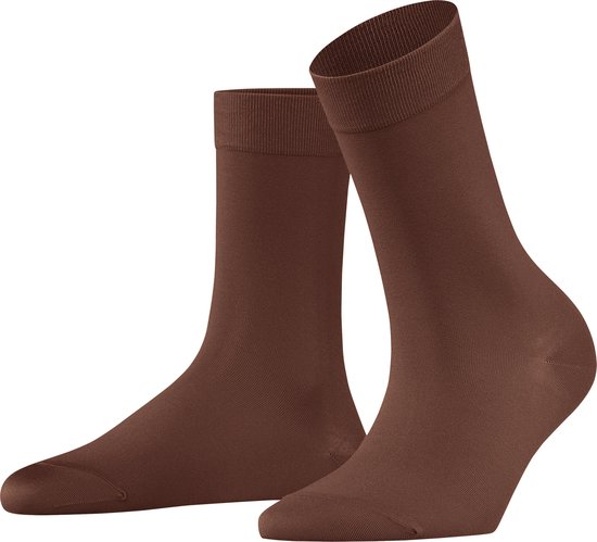 FALKE Cotton Touch Business & Casual duurzaam katoen sokken dames bruin - Maat 39-42