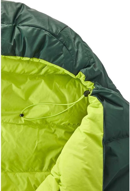 Nordisk Yeti Cosy Legs Scaldamuscoli In Piuma - Taglia L/XL, Colore Scarab/Lime - Per Sacco A Pelo E Campeggio