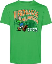 T-shirt Brug Vierdaagse 2023 | Vierdaagse shirt | Wandelvierdaagse Nijmegen | Roze woensdag | Groen | maat XXL