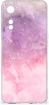 Telefoonhoesje OPPO A78 | A58 Silicone Back Cover Pink Purple Paint