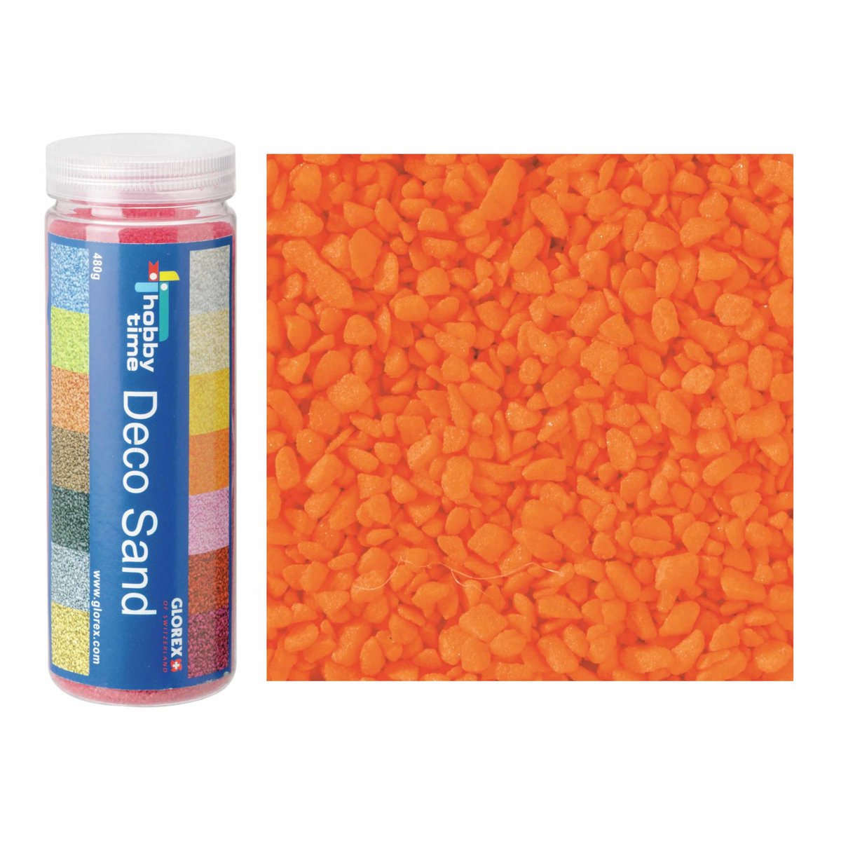 3x busjes fijn decoratie zand/kiezels kleur oranje 500 gram - Decoratie zandkorrels mini steentjes 2 tot 6 mm