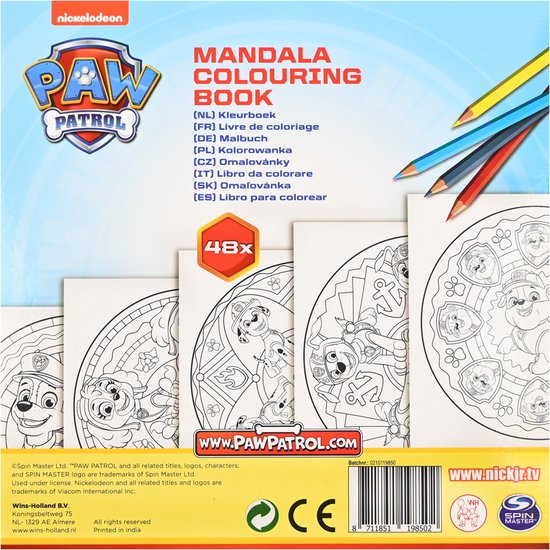 Mandala Kleurboek Paw Patrol | bol.com