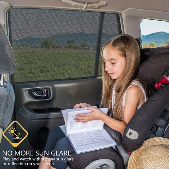 Pare-soleil de voiture avec protection UV – Pare-soleil de voiture en maille  – Fenêtre