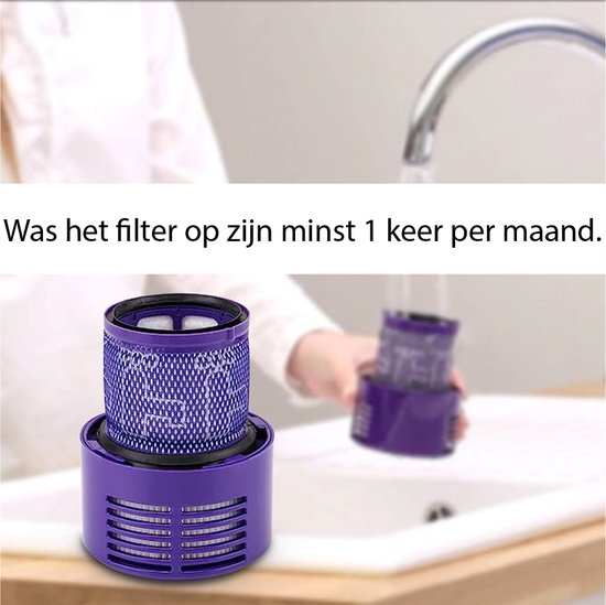 4 x HEPA filter geschikt voor Dyson V10 Sv12 stofzuiger Total Clean, Parquet, Motorhead, Animal wasbaar steelstofzuiger-Promessa-Solutions