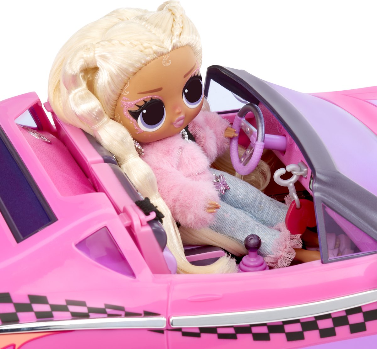 L.O.L. Surprise City Cruiser Auto - Roze/paarse cabrio - Met exclusieve minipop - Met modepop — afbeelding 4