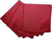 Wicotex- Serviettes polyester 40x40cm rouge 6 pièces