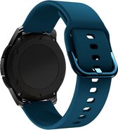 By Qubix Siliconen sportband 22mm - Zee blauw - Geschikt voor Samsung Galaxy Watch 3 (45mm) - Galaxy Watch 46mm - Gear S3 Classic & Frontier