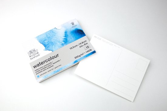 Winsor & Newton Classic Aquarelpapier Grain fin Blok 300 gram Postcards - Winsor & Newton