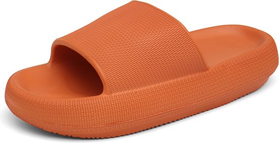 Geweo Badslippers Dame/Heren - Slippers - Waterdicht - Zwembad - Oranje - Maat 3839