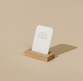 2x Kaartenstandaard | kaartstandaard | eikenhout | klein 7,5 cm | voor een Stokstaartjes kaartje | cadeautje |2x