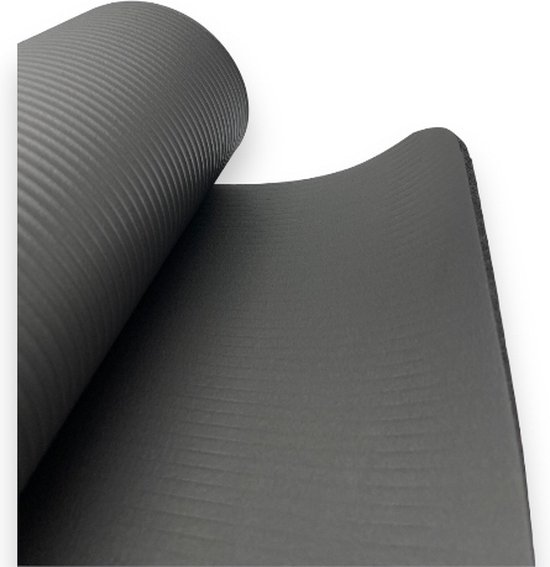 Padisport Yoga Mat Zwart - Fitness Mat Extra Dik - Yoga Mat Extra Dik - Pilates Mat - Dikke Yogamat - Yoga Mat Anti Slip - Yoga Matje - Yoga Mat Dik - Sport Mat - Sport Matje Fitness van Padisport — afbeelding 2