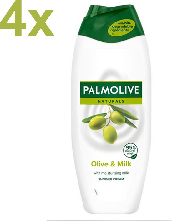 Palmolive Naturals Olijf Douchegel - 4 x 500ml - Douchegel  Voordeelverpakking | bol