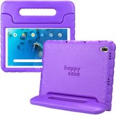 Housse de tablette Kinder HappyCase adaptée pour Lenovo Tab P11 / P11 Plus | Couverture adaptée aux enfants | Couvercle de protection | Couverture pour enfants | avec poignée et support | Violet