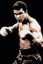 Muhammad Ali Poster | Ali Bokser Poster | Boks Poster | The Greatest | Muhammad Ali Portret | 61x91cm | Geschikt om in te lijsten