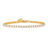 Bracelet Tennis - bracelet or - Bracelet avec pierres/diamants - Acier inoxydable Premium