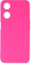 Casemania Hoesje Geschikt voor Oppo A78 5G Roze - Siliconen Back Cover