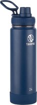 Takeya Actives Insulated Waterfles - Thermosbeker - Drinkfles - Thermosfles - 700 ml - Midnight