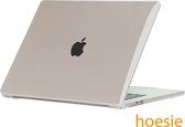 hoesie Hardshell Case geschikt voor Apple MacBook M2 Air 15 inch 2023 - 15 inch - M2 Chip - MacBook Air Cover - transparant