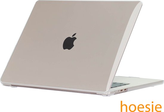 hoesie Hardshell Case geschikt voor Apple MacBook M3 / M2 Air 15 inch 2024 / 2023 - 15 inch - M3 / M2 Chip - MacBook Air Cover - transparant