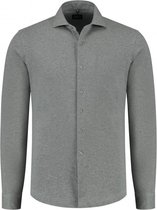 Gents - Overhemd pique grijs - Maat XL