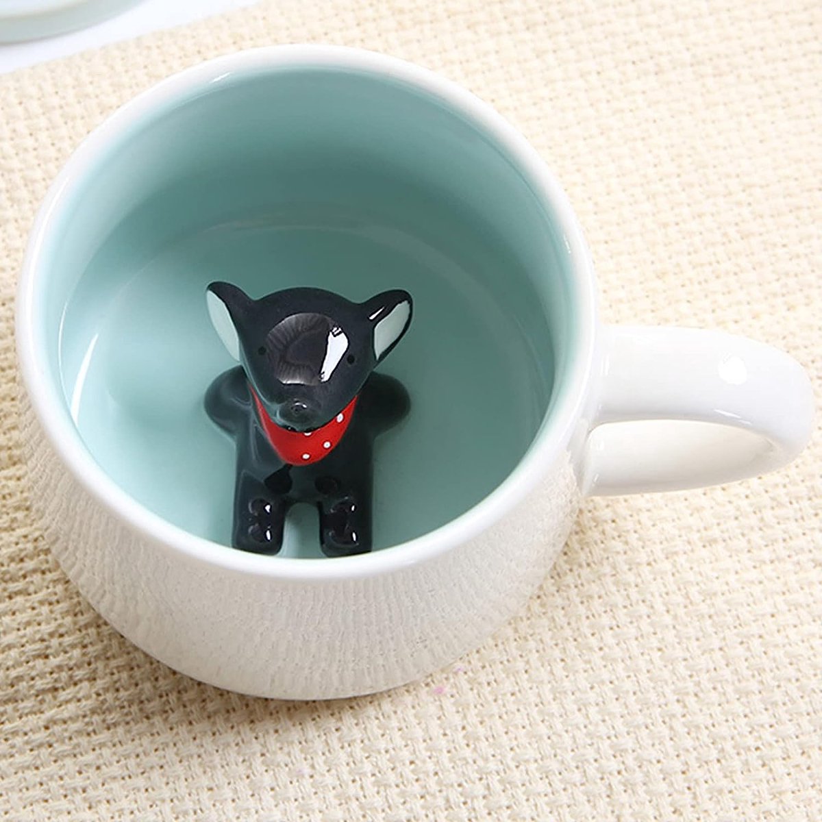 Tasse en verre tasse à thé avec grande poignée tasse à café en verre bord