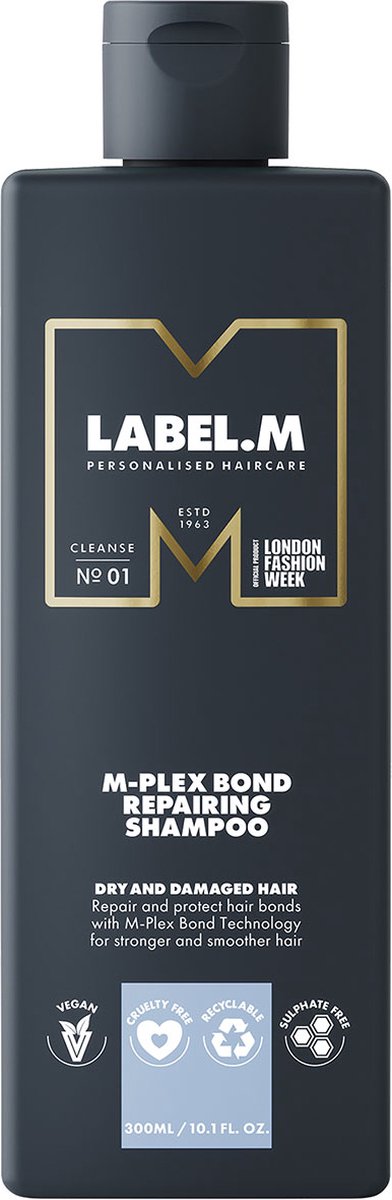 Label.M M-Plex Bond Repairing Shampoo - 1000 ml- Normale shampoo - Voor Alle haartypes -