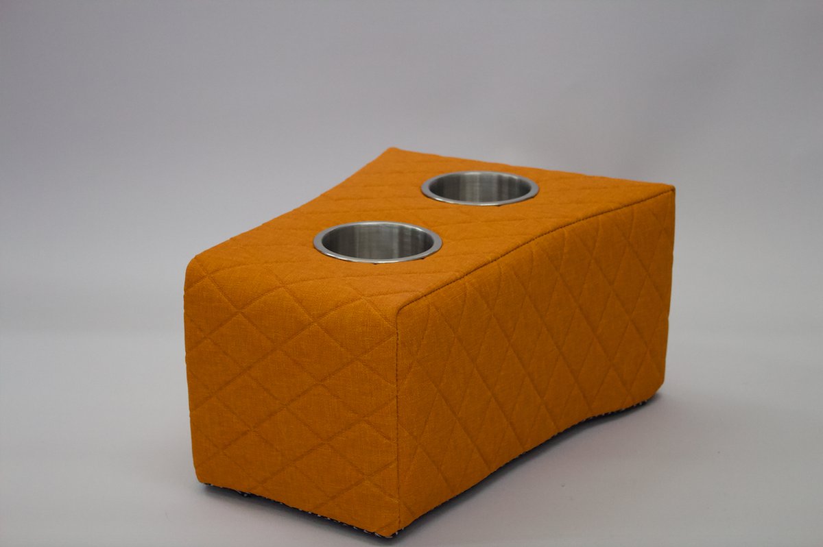 Armsteun Kussens met twee RVS Bekerhouder - Harlow Inca Berry - Luxe. Voor op de boot, sloep en tuin