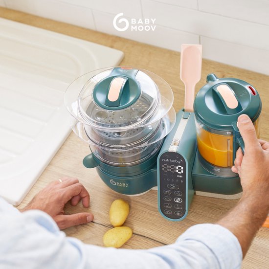 Babymoov Keukenrobot Nutribaby+™ Opal Green — afbeelding 3