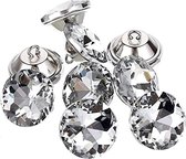 60pcs Rhinestone crystal Knoppen diamant voor het naaien voor kleding Bank bekleding hoofdeinde decoratie ambachten (20mm)